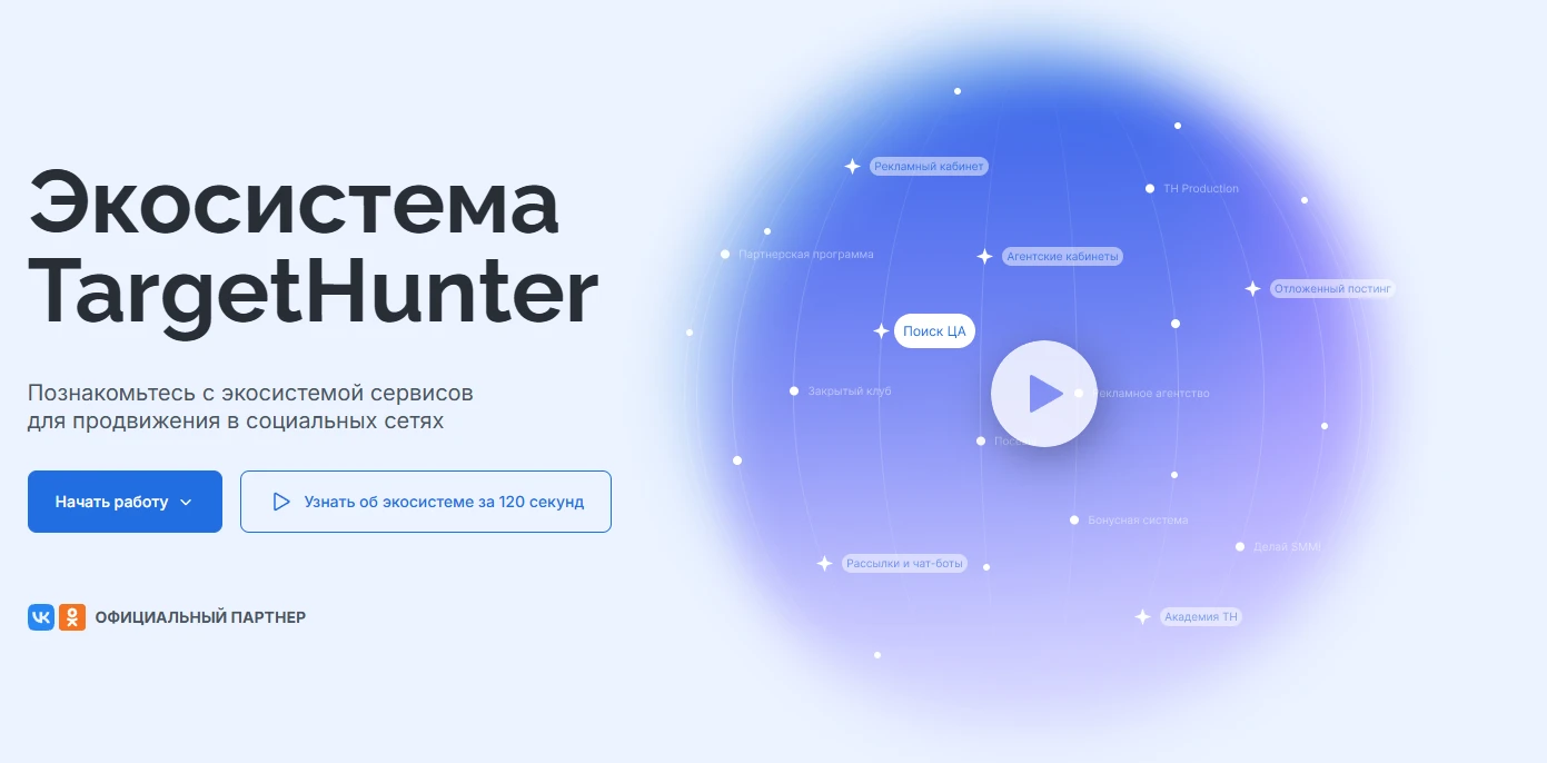 Экосистема TargetHunter для продвижения в соцсетях