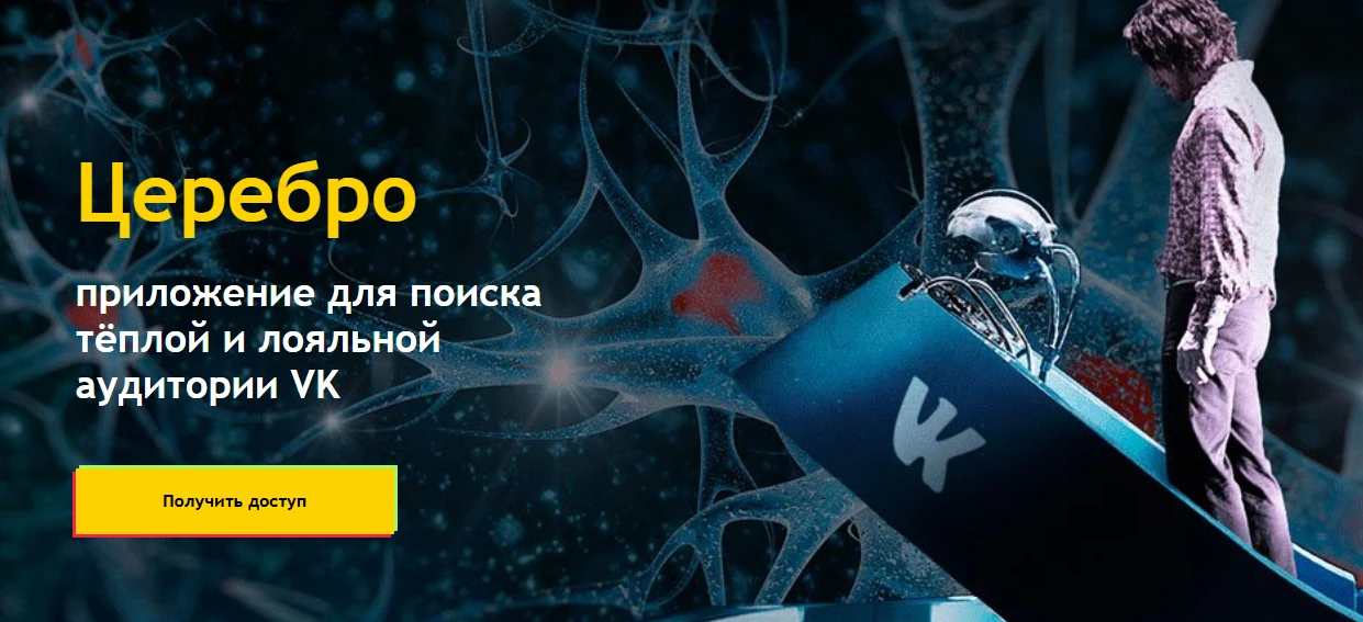 Приложение Церебро для поиска аудитории VK