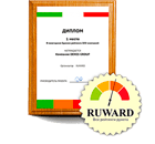 1-е место <br>Рейтинг RUWARD